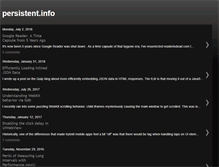 Tablet Screenshot of blog.persistent.info