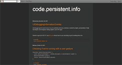 Desktop Screenshot of code.persistent.info