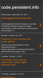 Mobile Screenshot of code.persistent.info