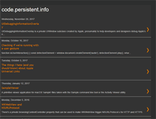 Tablet Screenshot of code.persistent.info